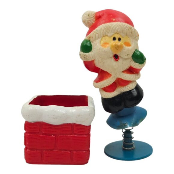 Hallmark Santa Claus Chimney Pop Up Figure 1979 Merry Miniature Kris Kringle Toy - Picture 2 of 14